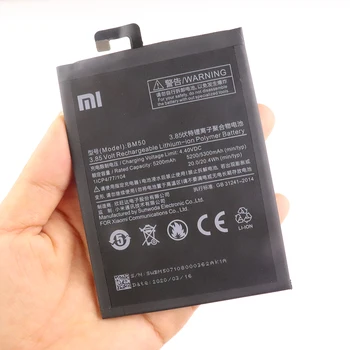 2020 let Xiaomi Originalni Nadomestni BM50 Baterija Za Xiaomi Mi Max 2 Max2 Pristno Baterijo Telefona 5300mAh + Brezplačna Orodja