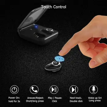 TWS I7 Plus Brezžične Bluetooth Slušalke Za iPhone Touch Kontrole Bluetooth Stereo Čepkov Za iPad in-Ear Slušalke Za Android