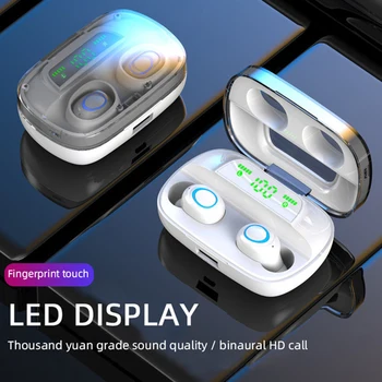 S11 TWS 3500mAh Moči Banke Slušalke LED Bluetooth 5.0 Slušalke Slušalke Brezžične HI-fi Stereo Čepkov Gaming Slušalke Z Mikrofonom