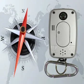 Mini Prenosni Vremenske Postaje Napoved Temperature, Vlažnosti Zaslon Ura s Svetilko, Termometer, Kompas