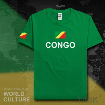 Kongo Republika mens t shirt 2017 dresov narod tshirt ekipa bombaža t-shirt telovadnic oblačila tees državi športne COG Konga
