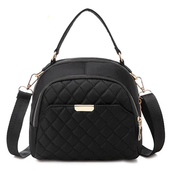 2021 nov modni mini oxford krpo dame torba moda multi zadrgo ženske denarnice eleganten casual dame torbici črna