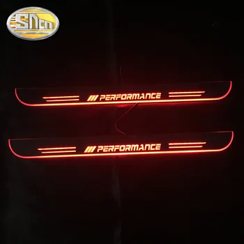 SNCN 4PCS Avto LED Vrata Polico Za BMW 3seris GT F34 2013 - 2019 Ultra-tanek Akril Dynamic LED Dobrodošli Svetlobe Izvažajo Ploščica Pedal