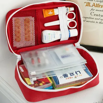 Velika Medicine Torba Za Potovanja, Kampiranje Na Prostem Tabletke Skladiščenje Vrečka Za Prvo Pomoč V Sili Primeru Survival Kit