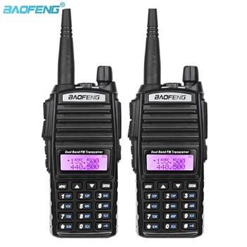 Baofeng UV-82 Dual Band VHF 136-174MHz/UHF 400-520MHz Prenosni ročni Walkie Talkie Dolgo Vrsto Amaterski dvosmerni Ham Radio