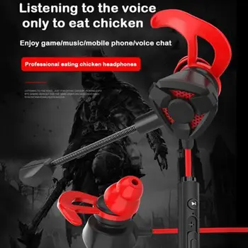 Žično Gaming Slušalke in-Ear Slušalke šumov Stereo Igra Slušalka z Mikrofonom za Mobilnikov PC PS4