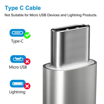 Fasgear USB Tip C Kabel za Samsung S9 S10 3A Hitro Polnjenje prek kabla USB Tip-C Polnilnik Podatkovni Kabel za Xiaomi LG Huawei USB-C Cabo Žice