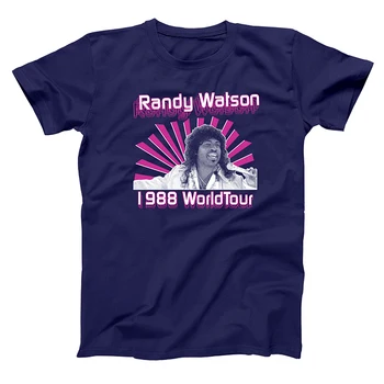 RANDY WATSON 1988 SVETOVNO TURNEJO, T-majice, Moške/Ženske Vrhovi Tees Print majica s kratkimi rokavi Moški svoboden T-shirt Homme Moda Tshirts Plus Velikost XS-3XL