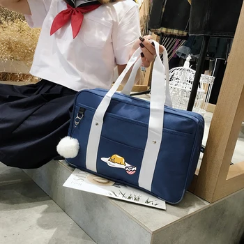 Japonski Šoli Anime gudetama jk enotno Cos avtobusu Torbici študent ramenski prenosno platno roko vrečko platno Messenger Vrečke