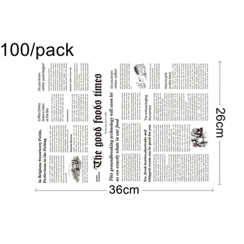 Brezplačna Dostava - oskrba, Sir, francoska Prepražimo Vosek Vzeti Dnevne Novice Tiskanja Kraft papir, Kraft Papir Hrane Wrap - 36*26 cm, 100/Paket