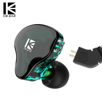 KBEAR KS2 1BA + 1DD in-ear slušalke HIFI šport zaslon slušalke, ki teče gaming slušalke z 2-pin 0.78 mm priključek za TRI I3