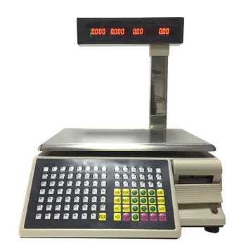 2 kos/veliko španski črtne kode Obsega tiskom Bilance (TM-15A-5D) Digitalni Elektronski Lestvice z Termični Tiskalnik ruske arabski