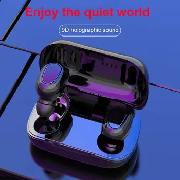 L21Portable TWS Bluetooth 5.0 Nepremočljiva Šport Brezžične Slušalke za Zmanjšanje Hrupa, Stereo Glasbe V Uho Čepkov Slušalka Vroče prodaje