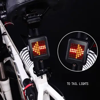 1200mAh Izposoja Luč Nove LED Varnost Opozorilo Lučka Nepremočljiva Cesto, MTB Kolo Sedlo Zadaj Smart Svetlobe Smeri Zadnje Luči