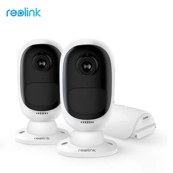 Reolink Argus 2 [2 PAKET] Full HD 1080P Prostem Varnosti IP Kamere, Baterija Napaja Nočni Senzor, WiFi Kamera