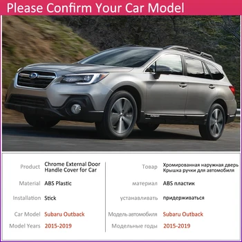Za Subaru Outback 2012 2013 2016 2017 2018 2019 Ogljikovih Vlaken Vrata Avtomobila Ročaj Kritje Pad Nalepke Styling Dodatki