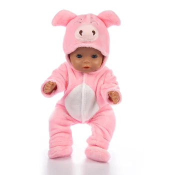 2020 Nove Živali jumpsuits+čevlji, Primerni 17 palčni 43 cm RompersDoll Oblačila Rojen Baby Doll Obleko Obleka Za Otroka, Rojstni dan Festivala Darilo