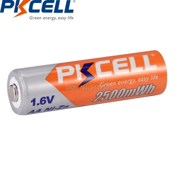10PCS PKCELL baterije AA baterije za polnjenje Ni-Zn AA Baterija za ponovno Polnjenje 1,6 V 2500mWh bateria Polnilna Batteriesfor Igrače Fotoaparata baterije