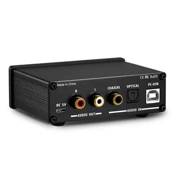 Douk audio Mini Hi-fi USB DAC Mini Digitalno Analogni Pretvornik Nagovoriti/Opt Slušalke Amp Bass Treble