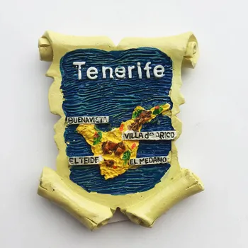 Evropa Španija Hladilnik Magnete Tenerife, Otok Magnetni Hladilnik Nalepke Turistični Spominek za Hišo Devoration Darilo Ideja