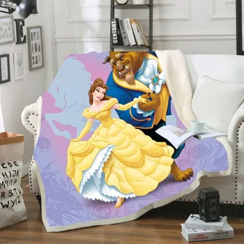 Disney Ariel morska deklica Princesa Tiskanja Odeja Odeja, Posteljnina za Dekleta Otrok Darilo Spalnica Dekor Velikosti za Različne Sloge.