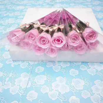 Ustvarjalne 10 Kosov Eno Steblo Umetno Rose Milo Cvetje za Dekoracijo Valentinovo Romantično Darilo Za Punco, Fanta