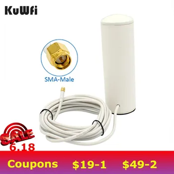 KuWfi 3G/4G LTE-Antena SMA 2,4 Ghz 10-12dBi Zunanje Antene Wifi z 5m ali 10m kabla za 4G Usmerjevalnik&Modem Signal Booster