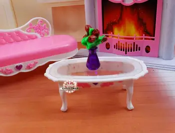 Brezplačna Dostava Dekle rojstni dan plastičnih Play Set Pohištva Ogenj postavite stol pribor za barbie lutka,dekleta igrajo hiše,dekleta darila