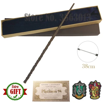 35-42cm Kovinski Jedro Čarobno Palico 20 Vrst Cosplay Dumbledore Voldmort Malfoy Snape Wands Igrače Vozovnice Značko Kot Brezplačno Darilo