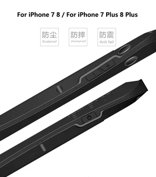 LJUBEZEN MEI Majhen Pas Oklep Primeru Za iPhone 7 8 7 Plus 8 Plus Kovin, Aluminija, Pokrov Za iPhone7 7Plus 8Plus Vode/Šok/Dež Dokazilo