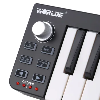 Worlde MIDI Keyboard Easykey.25 Prenosni Mini 25-Ključ USB MIDI kontroler синтезатор Klavir Klaviature Elektronske orgle