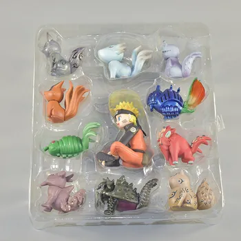 11 Kos/set Naruto Akcijska Figura, PVC Igrač Naruto Uzumaki Slika Bijuu Kyuubi Otroke Božič Zbirka Model Igrače