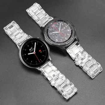 20 mm 22 mm Pregleden Watch Band za Samsung Galaxy Watch 3 45mm 41mm Watchstrap Zapestnica za Samsung Aktivna 2 44 mm 40 mm Trak