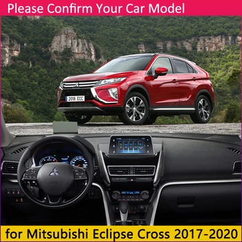 Za Mitsubishi Eclipse Križ 2017 2018 2019 Anti-Slip Mat nadzorna plošča Pokrov Pad Dežnik Dashmat Dash Preprogo Avto Dodatki Preprogo
