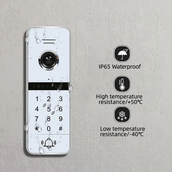 Doornanny Video Interkom Za Dom Apartma WiFi Brezžični-Gradnje V Moč Zvonec Doorphone Sistem Tuya Smart Doorlock Odklepanje