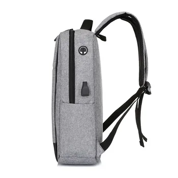 Laptop nahrbtnik USB oxford za 17 palčni Človek nahrbtnik nepremočljiva Vrečke Poslovnih plecak mladi šolsko torbo Potovanja Mochila masculina