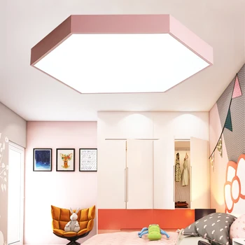 Sodobno minimalistično Nordijska poligonske LED stropna svetilka tovarne neposredno prodajo, spalnica, dnevna soba macaron lučka
