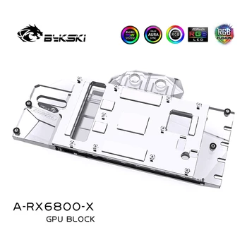 Bykski AMD6800 GPU Vode Blok Za AMD Radeon RX6800 Ustanovitelji Edition Grafična Kartica,VGA, Hladilnik,RAČUNALNIK Radiator 5V A-RGB A-RX6800-X