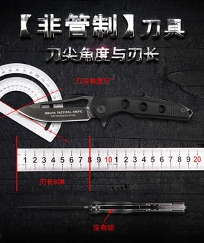 HX na Prostem Faca 440C Rezilo, folding nož taktično žepni nož za preživetje cs se odpravite na lov orodja iz Nerjavečega jekla eos kampiranje noži