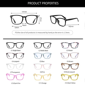 COASION Modra Svetloba Blokiranje Očala za Ženske, Moške Kvadratnih Nerd Očala Okvir Računalniške Igre Očala z UV Zaščito CA1396A