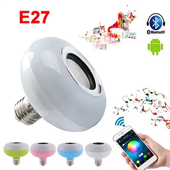 LED Glasba Žarnica KTV E27 LED Zvočnik Bar LED Zvočnik Bluetooth 4.0 Pisane APP Nadzor Doma Brezžično 12W 6W Sijalka Avdio Darilo