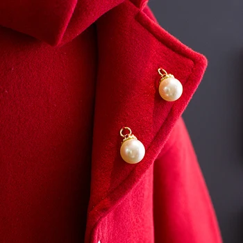 Gitls Jeseni Krilo Obleko Red Jacket Obleko debele Baby Dekleta Modni 3pcs Nastavite Plašč+brezrokavnik obleka+klobuk elegantna Božič Oblačila