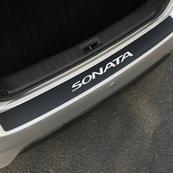 Pegatinas protectoras de labios de maletero de coche par Hyundai Sonata Auto par parachoques trasero y maletero placa protecto