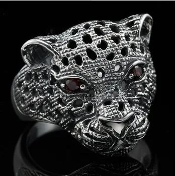 BOCAI čistega srebra 925 obroč jaguar jagless obroč leopard glavo moški ženske obroč
