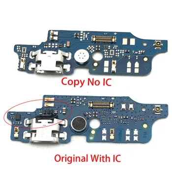 10Pcs/Veliko, Polnilnik Odbor PCB Flex Za Motorola Moto E6 Plus USB Priključek Dock Polnjenje Ploski Kabel