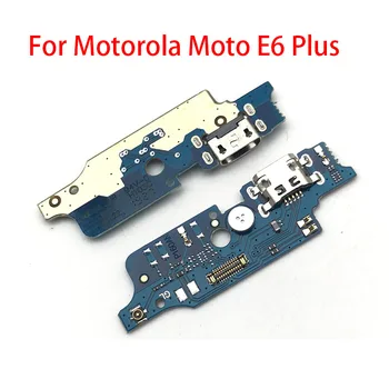 10Pcs/Veliko, Polnilnik Odbor PCB Flex Za Motorola Moto E6 Plus USB Priključek Dock Polnjenje Ploski Kabel