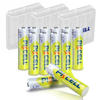 12PC PKCELL AAA Baterije 1,2 V Ni-MH bateriji aaa Polnilne Baterije 1000MAH 3A baterije aaa nimh igrače z 3PC Polje Baterije imetnika