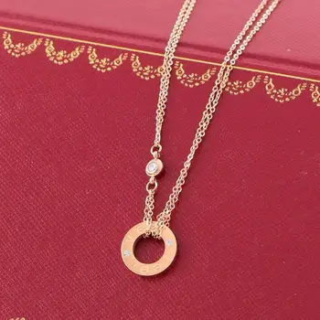 Cartier - vroče prodaje moške in ženske ljubezni ogrlica design klasičen modni diamant moški in ženska, ogrlico, obesek, 0036