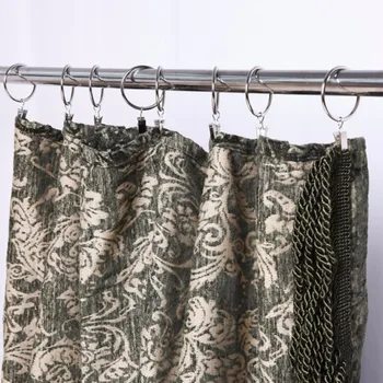 10pcs visoke kakovosti doma dekoracijo tuš zavesa zavesa kopalnica palico posnetek rimske palico kovinski obroč iz nerjavečega jekla posnetek