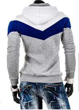 2017 Vroče Prodaje Mens Moda Hoodies In Majica Moški Priložnostne Mozaik Slim Fit Hoodies 6 Barv Plus Velikost M-3XL